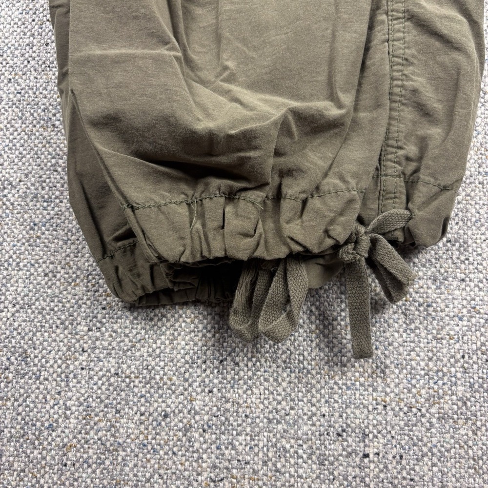 Aeropostale Parachute Cargo Pants Women's XS Green Nylon Blend Baggy Grunge Y2K - Picture 6 of 7